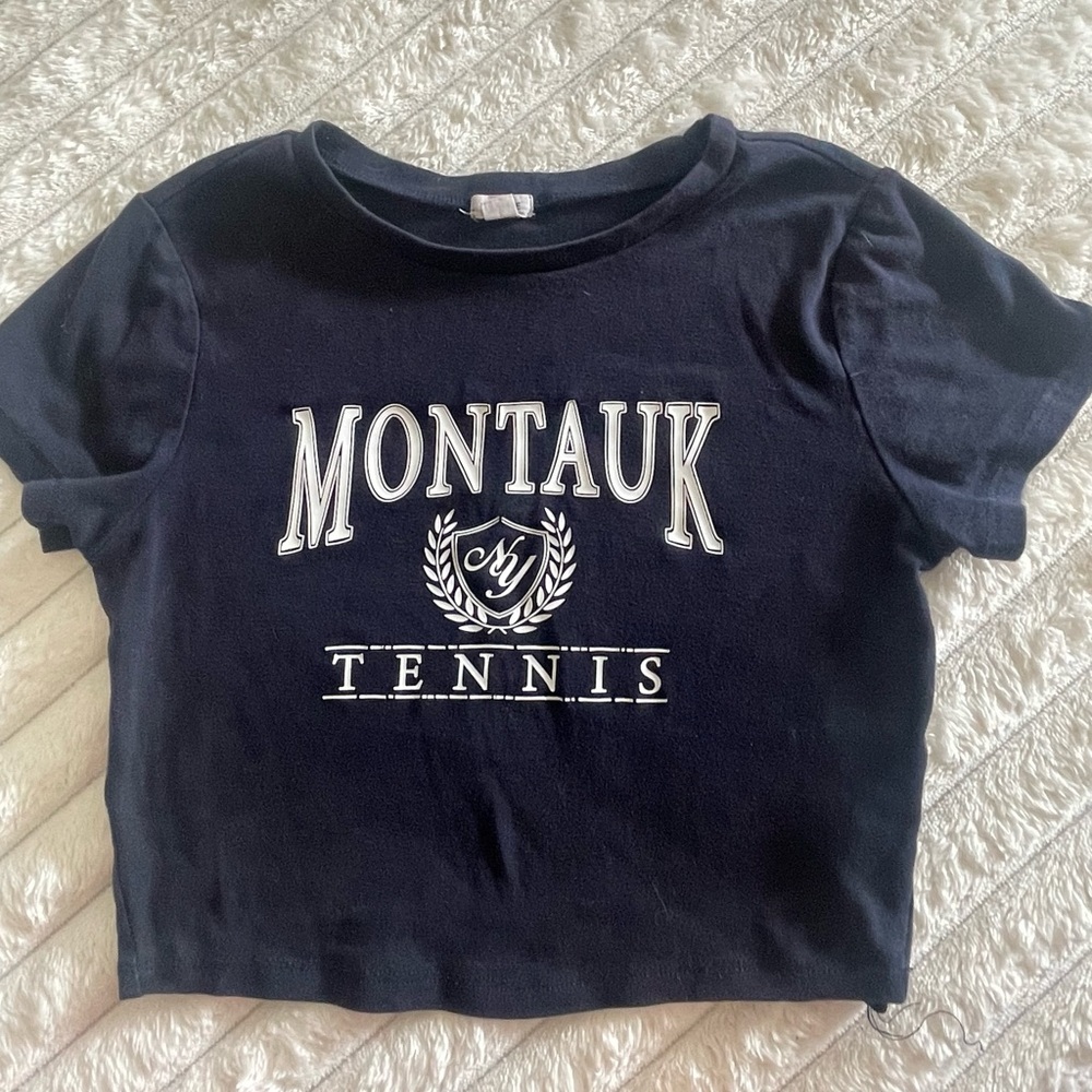 Garage Montauk Tennis Navy T-Shirt